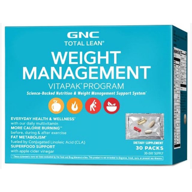 GNC Women's Vitapak Strength Weight Loss Program, Control Weight Management, Thermogenic Full