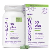 GNC Womens 50 Plus Multivitamin V2, 120 Count, 60 Servings