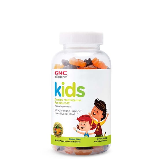 GNC milestones Kids Multi Gummy | Formulated With 11 Essential Nutrients | 120 Gummies