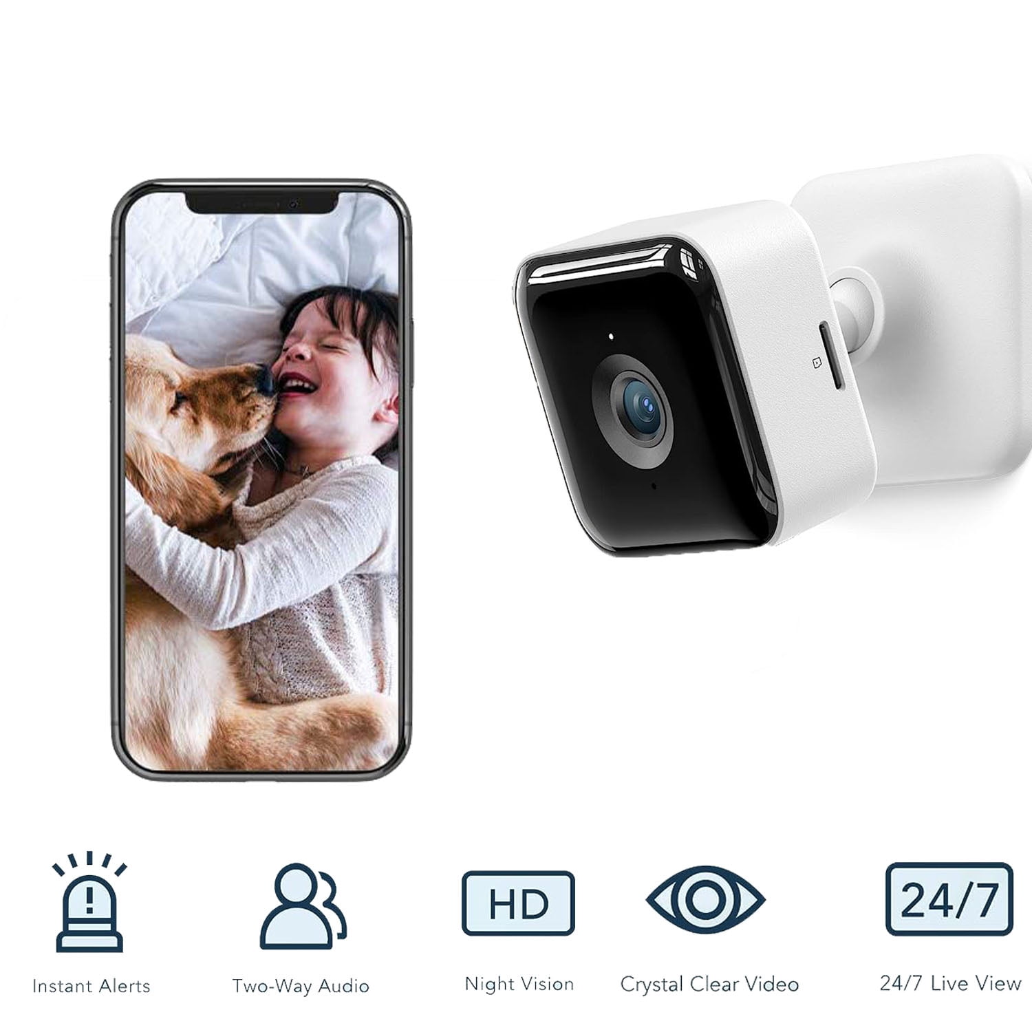 GNCC C2 WiFi Security Camera, 1080P FHD Indoor Surveillance Camera Baby