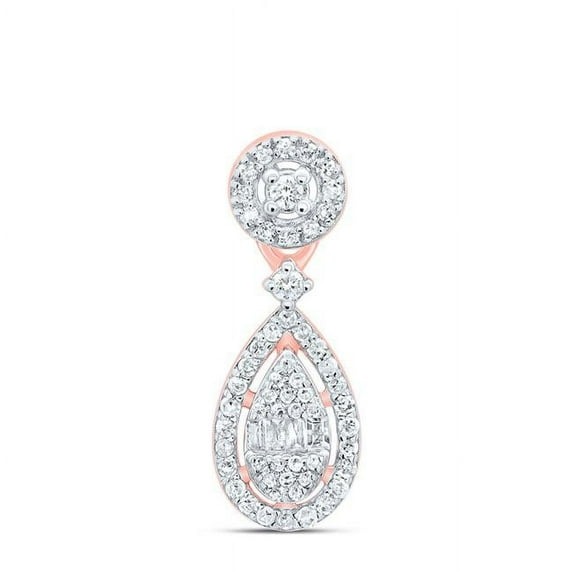 GND 187761 10K 0.25 CTW Diamond P1 Gift Pear Pendant