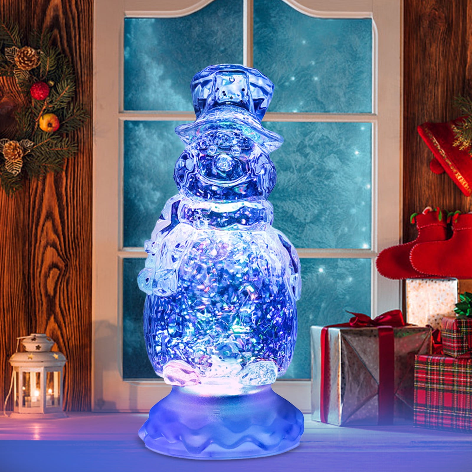 GNFQXSS Crystal Lights 10 Colors Gradient Batteries LED Ambient Lights