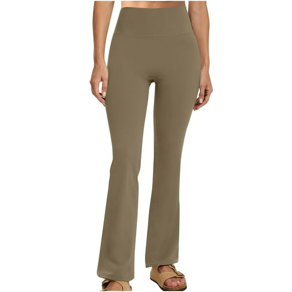 GNFQXSS Women Fitness Leggings Pocket Stylish Comfortable Casual Pants Hand Wash Cold Daily Wear Running Yoga Sports High Elasticity Breathable Workout Gear Khaki XL