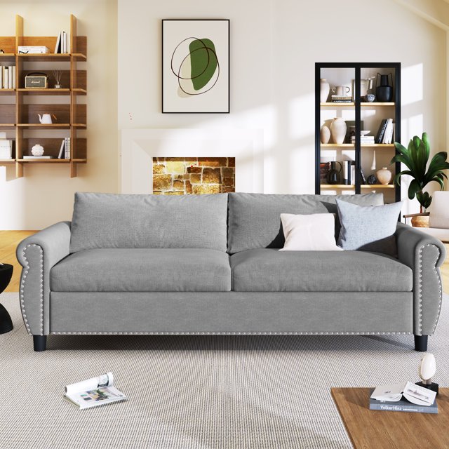 GNIXUU Pull Out Sofa Bed,Queen Sleeper Sofa Couch with Memory Foam
