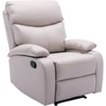 thumbnail image 1 of GNMLP Manual Single Sofa,Single Manual Recliner Chair,Soft Living Room Chair Home Theater Lounge Seat-Beige, 1 of 5