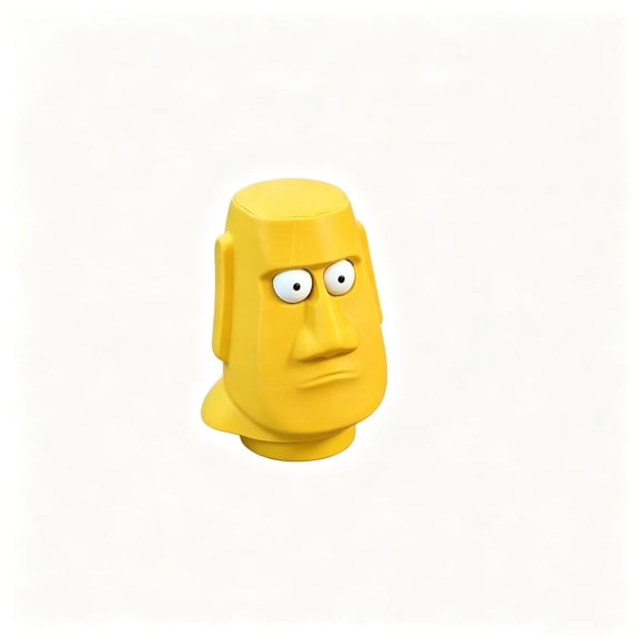 GNOIX 3D Print Moai Statue, Funny Moai Statue, Out Eyes Moai Stress Relief Desk Decor