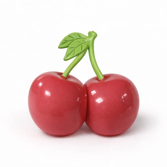 GNOIX Squishies Cherries,Jumbo Sweet Fruit Stress,Twin Cherry Fidget Fun,6.3 Inch Squishies Fruit,Fidget Sensory Food,Jumbo Stress Relief