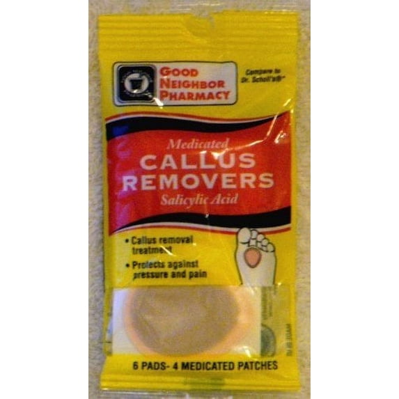 GNP Callus Removers (6 Pads - 4 Patches)