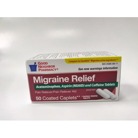 GNP Migraine Relief, 50 Capsule-Shaped Tablets