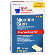 GNP Nicotine Gum 4mg, 20 CT