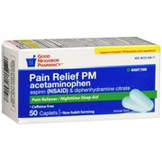 GNP Pain Relief PM, 50 Caplets
