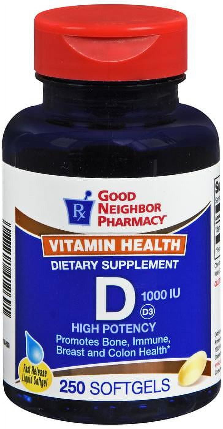 GNP Vitamin D 1000 IU 250 softgels