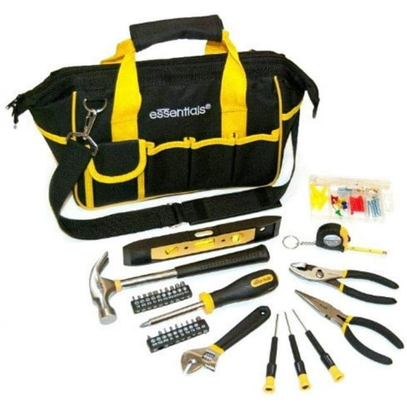 GreatNeck 32-Piece Expanded Tool Kit with Bag GNS21044 - Comfort Grip - Black