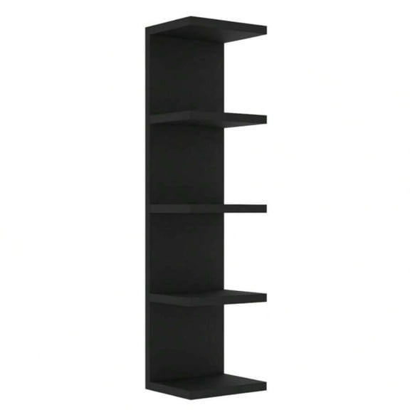 GNWZCUYSNS Multi-Functional Display Organizer for Anime Figures, Plants, Makeup & Books Space-Saving Floating Shelf for Home & Office - Black-1Pcs-5 Layers