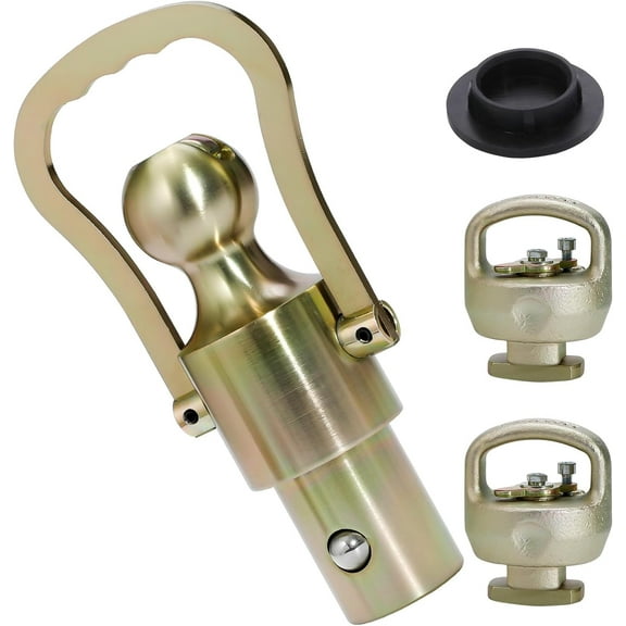 Gooseneck Ball Kit GNXA2061, 2-5/16 Inch Ball, Safety Chain Anchors, for Ram, Ford, Chevy, and GMC HD Trucks