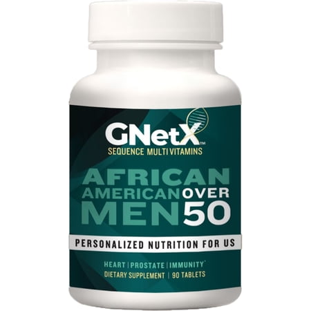 GNetX Sequence® Multivitamins  Minerals for African American Men Over 50 90 Tablets