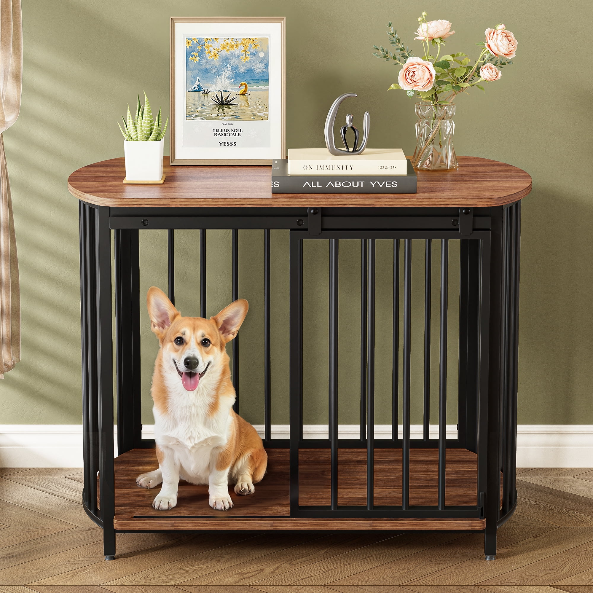 Stunning Modern Dog Crate Designs For Small Spaces image