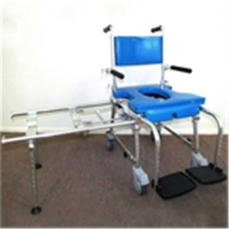 Go-Anywhere Portable Commode Shower Chair, Foldable Seat for