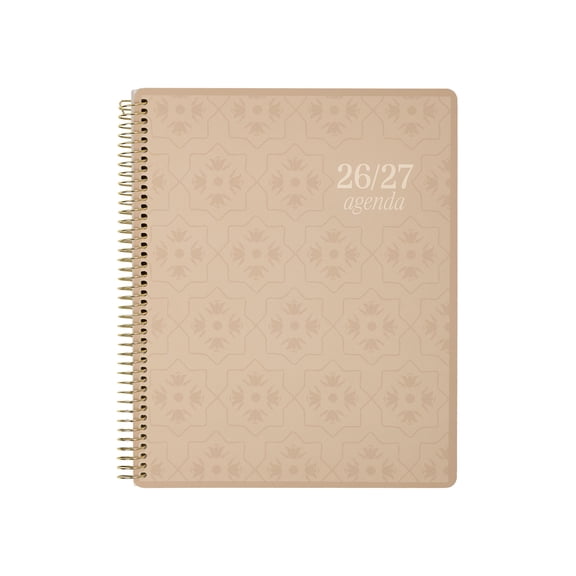 GO BIG 15-Month Planner July 2026September 2027, Large Print, Twin Loop Binding, Big Size, Dashboard Layout, Neutral Tile Design