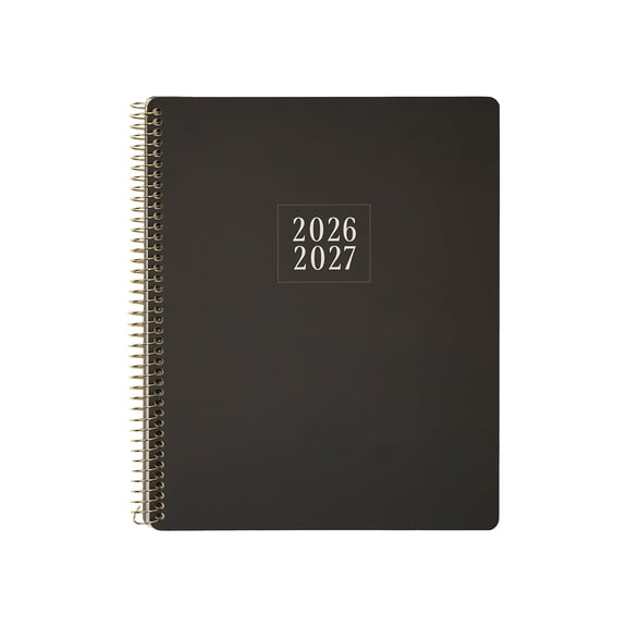 GO BIG 15-Month Planner July 2026September 2027, Large Print, Twin Loop Binding, Big Size, Dashboard Layout, Onyx Cover Design