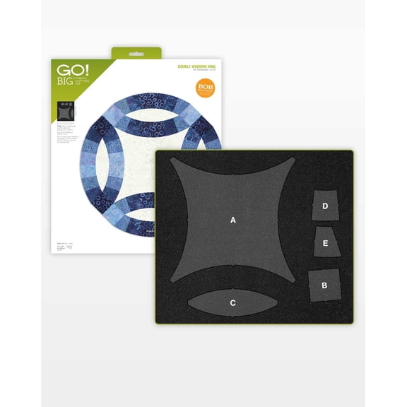 Accuquilt GO! Big Double Wedding Ring-12 1/2" Finished Die