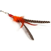 GO-CAT Da Bird Replacement Feathers Cat Toy with Accessories Included, Multi-Color 2 Pack