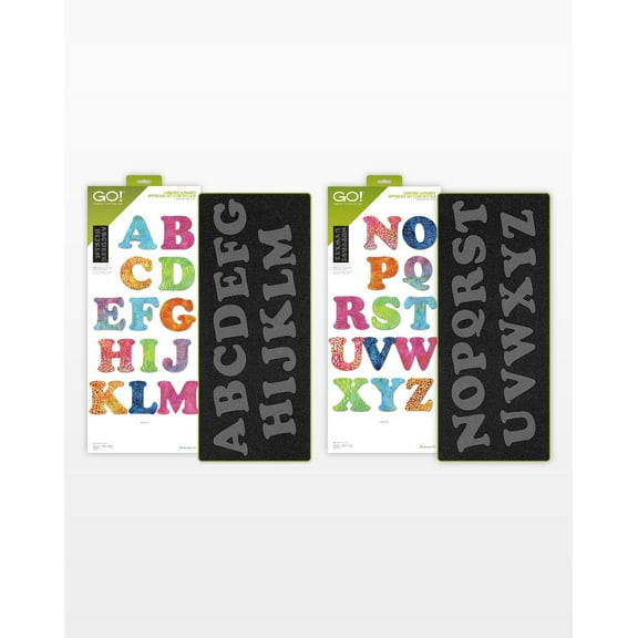 Accuquilt GO! Carefree Alphabet Uppercase Set (2-Die Set)