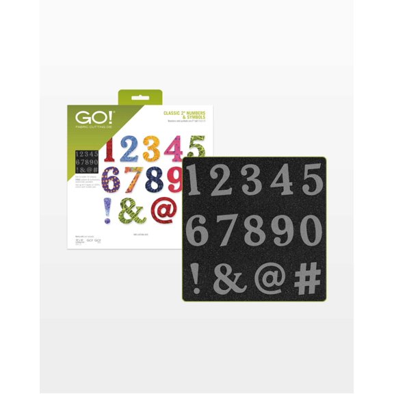 Accuquilt GO! Classic 2" Numbers & Symbols Die