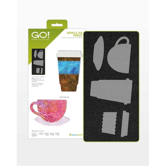 Accuquilt GO! Coffee & Tea Medley Die