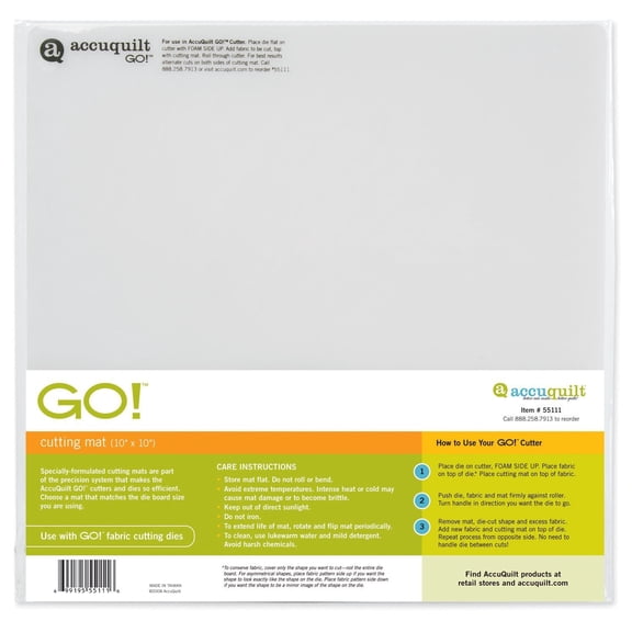 GO! Cutting Mat 10" x 10" 2 Pack
