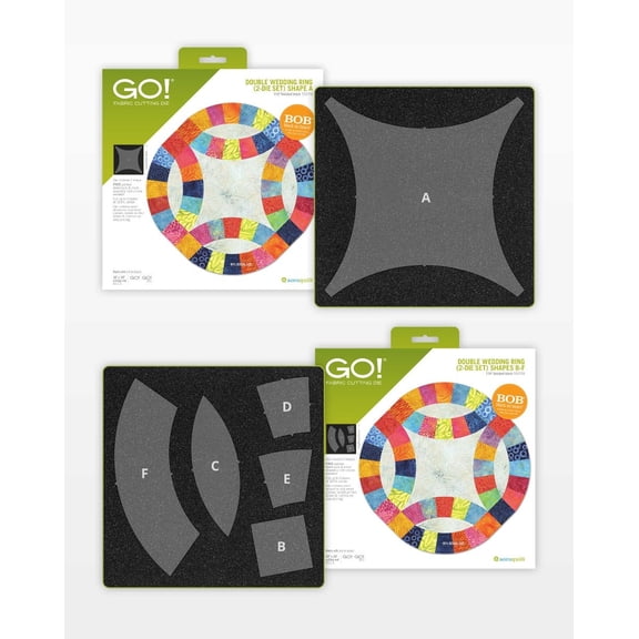 Accuquilt GO! Double Wedding Ring-(11 1/2" Finished) (2-Die Set)