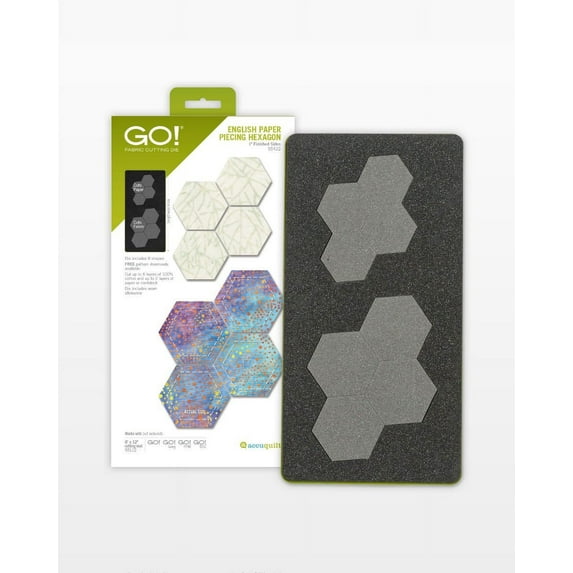 Accuquilt GO! English Paper Piecing Hexagon-1" Finished Sides Die