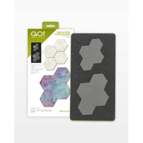Accuquilt GO! English Paper Piecing Hexagon-1" Finished Sides Die