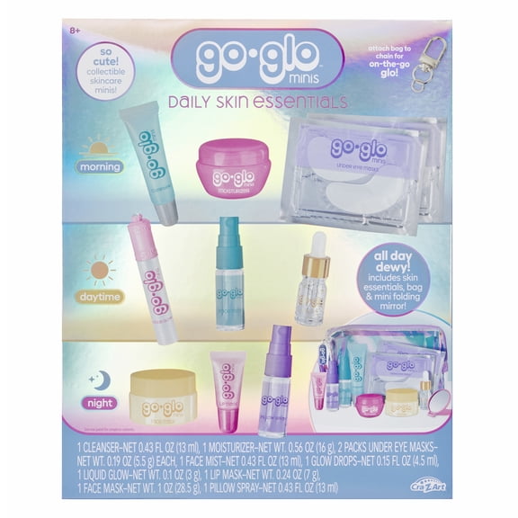 Go Glo Skin Rituals, Tween Beauty Skincare Set, Self-Care Spa Accessories, Ages 8 and Up