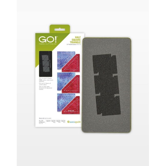 AccuQuilt Half Square Triangle Plastic and Metal Die-Cut Dies