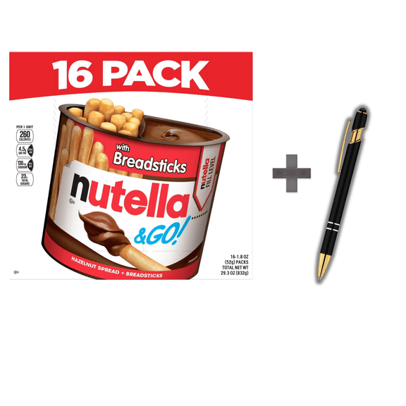 GO! Hazelnut and Cocoa Spread + Breadsticks, 1.8 oz., 16 pk