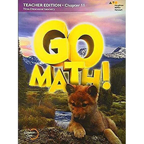 Pre-Owned GO MATH ! Teacher Edition -Grade 1 Chapter 11 Three-Dimensional Geometry 9780544295742