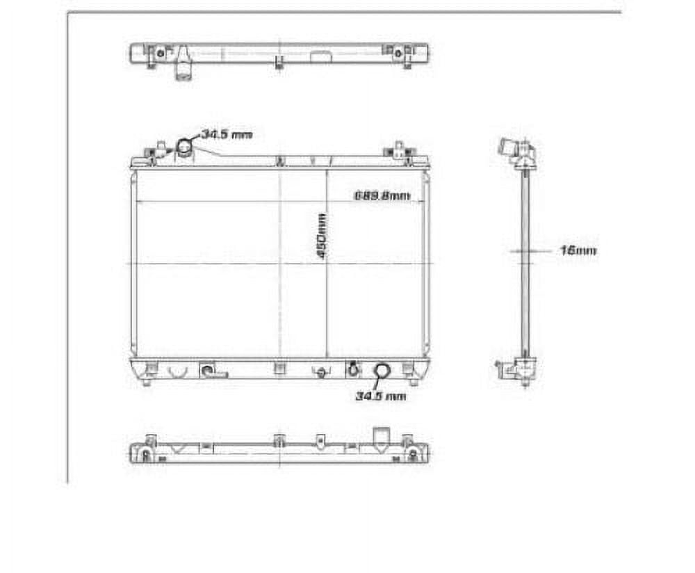 GOPARTS Replacement for 2006 2010 Suzuki Grand Vitara Radiator