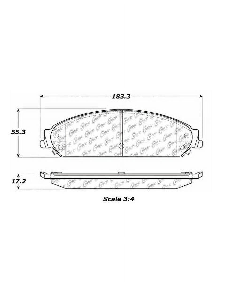 GOPARTS Replacement for 20062018 Dodge Charger Front Disc Brake Pad