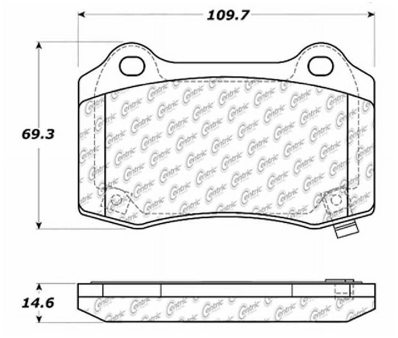 GOPARTS Replacement for 20062018 Dodge Charger Rear Disc Brake Pad Set for Dodge Charger (R/T