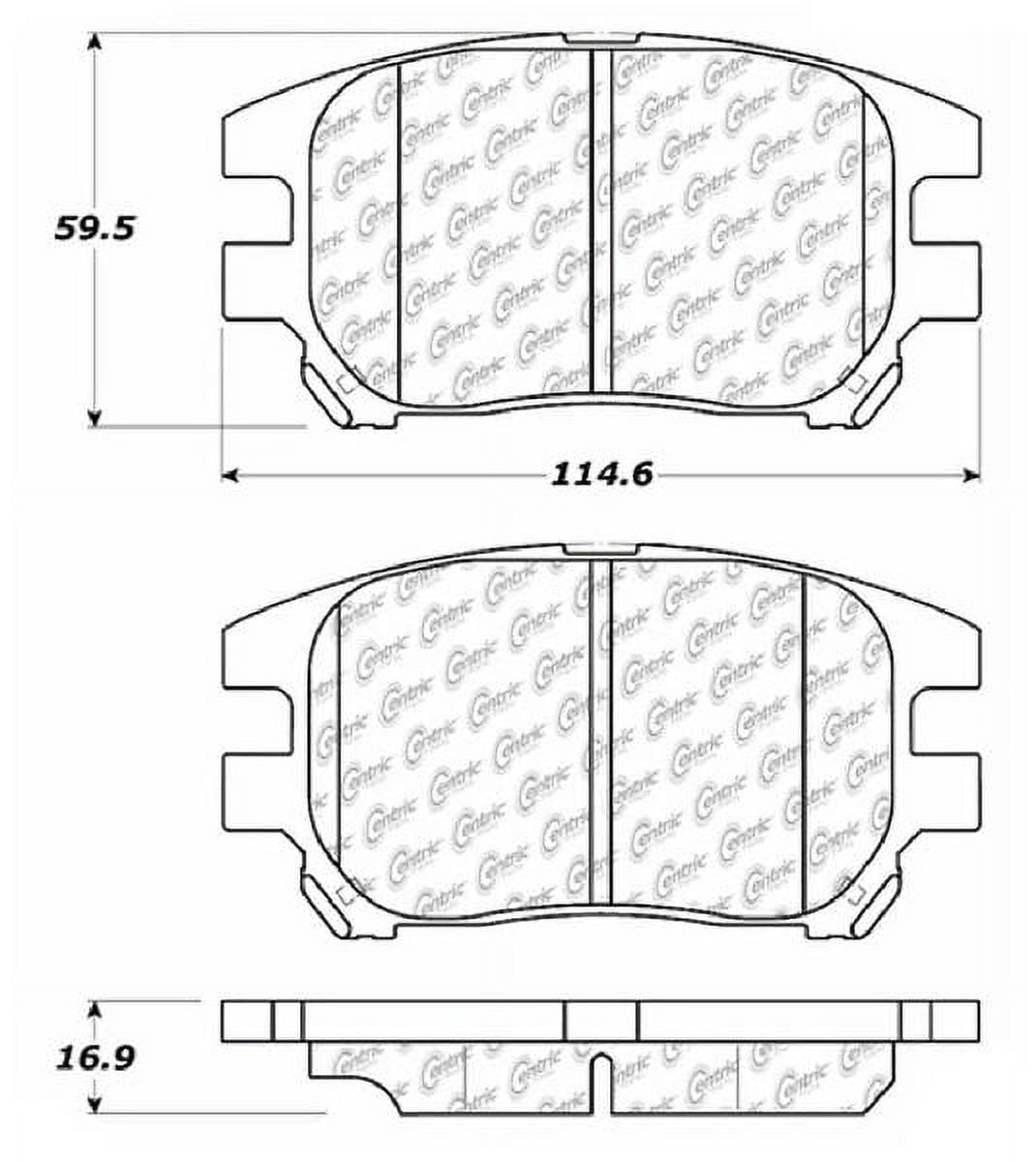 GOPARTS Replacement for 20022003 Lexus RX300 Front Disc Brake Pad Set