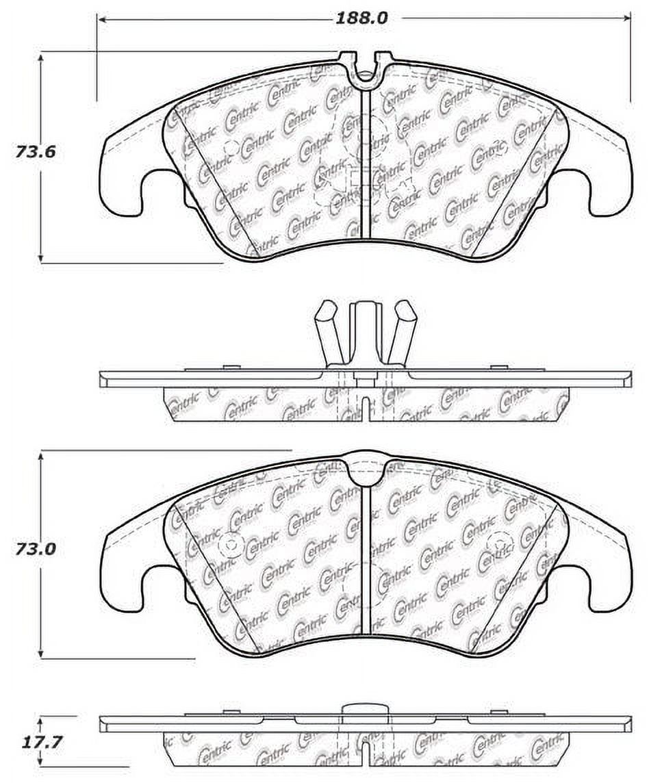 GOPARTS Replacement for 20092016 Audi Q5 Front Disc Brake Pad Set for
