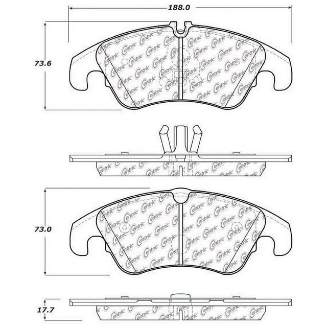 GOPARTS Replacement for 20092016 Audi Q5 Front Disc Brake Pad Set for