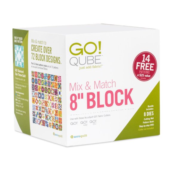 Accuquilt GO! Qube Mix & Match 8" Block