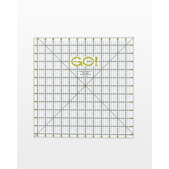 Accuquilt GO! Quilting Ruler - 12 1/2" x 12 1/2"