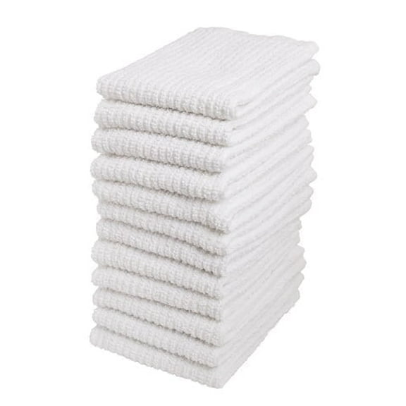 GO RAGS,  36 Count White Bar Towels