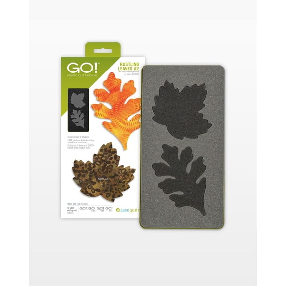Accuquilt GO! Rustling Leaves #2- Maple and Oak (Large) Die