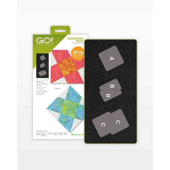 Accuquilt GO! Washington's Puzzle-4" Finished Die