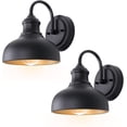 thumbnail image 1 of GOALPLUS Black Gooseneck Lights for Farmhouse, 2 Pack Outdoor Barn Light Fixture, 7in. Small Exterior Wall Sconce for Porch, Garage, Patio, 1 of 9