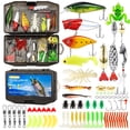 thumbnail image 1 of GOANDO Fishing Lures, 78pcs Fishing Gear Included Tackle Box for Bass/Saltwater/Trout/Worms, Fishing Gifts for Men, 1 of 8